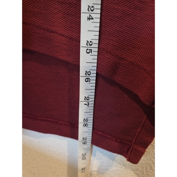 Vintage Era LL Bean Double L Polo Shirt Mens Large Burgundy Short Sleeve - Picture 5 of 5